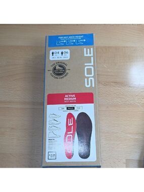 SOLE Active Medium Insoles M3.5-4 W5.5-6
